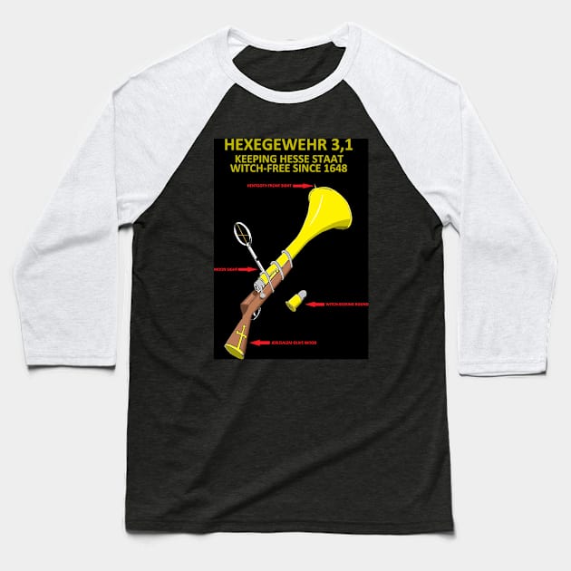 Witch Gun 31mm Baseball T-Shirt by Limb Store